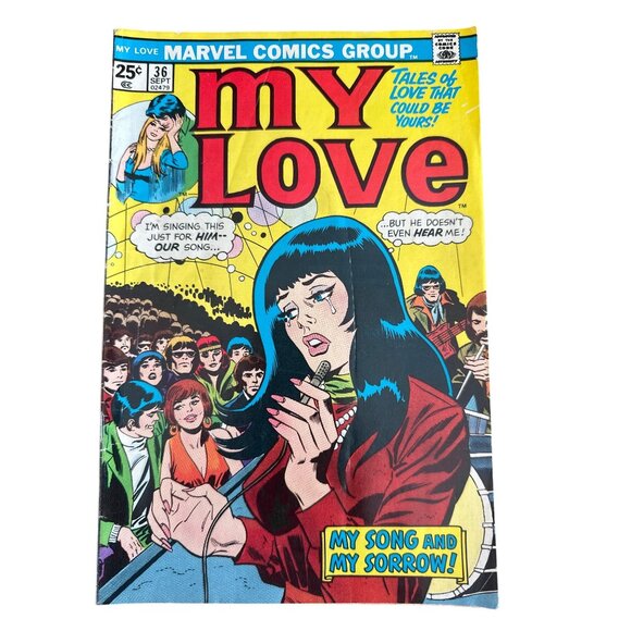 Marvel Comics Group My Love Issue 36 September 1975 Romantic Bagged Boarded - Picture 1 of 5